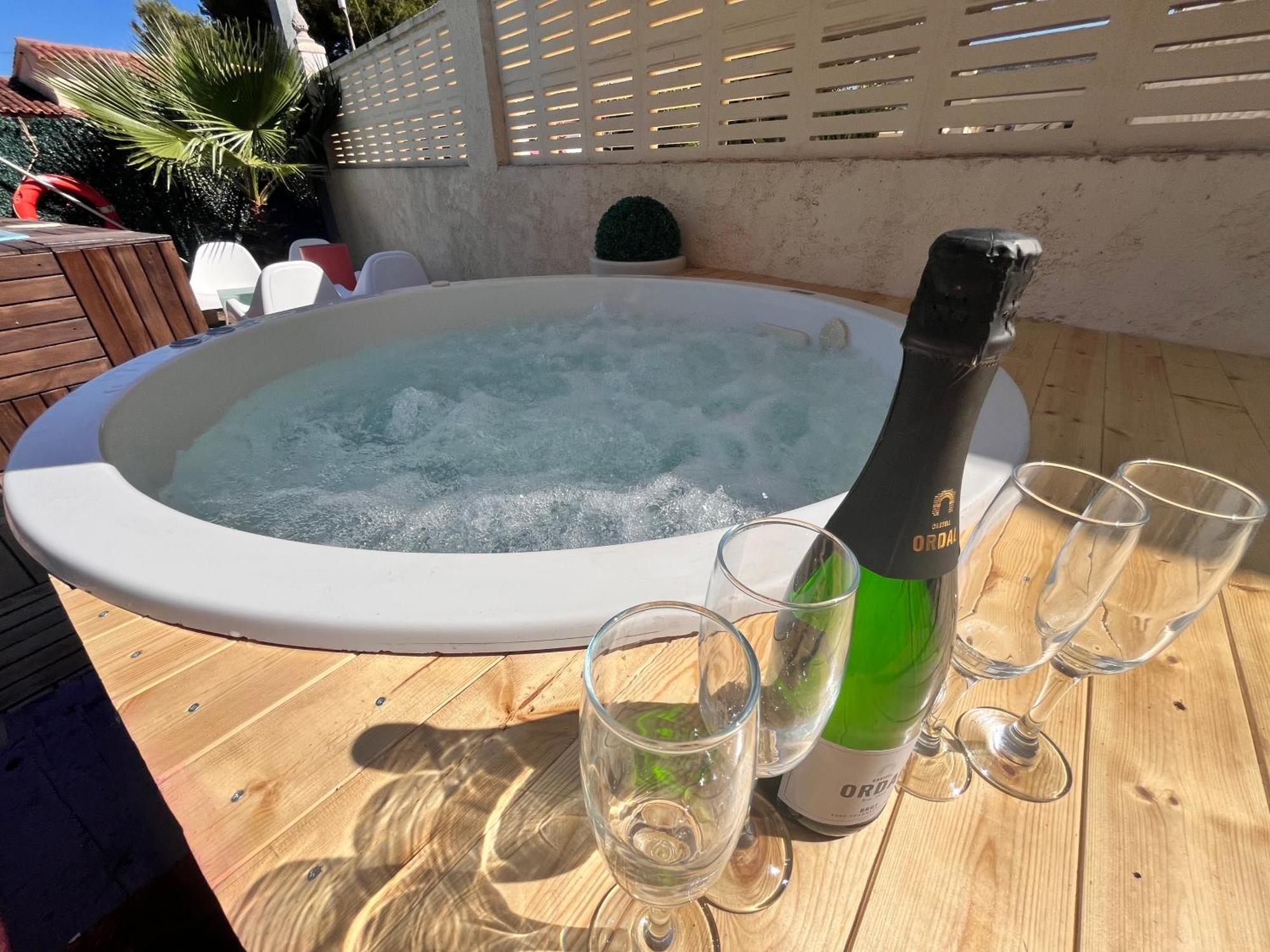 Calpe Chalet Privado Piscina A 5Min De La Playa Y Centro Jacuzzi Barbacoa Wifi Aire Bagian luar foto