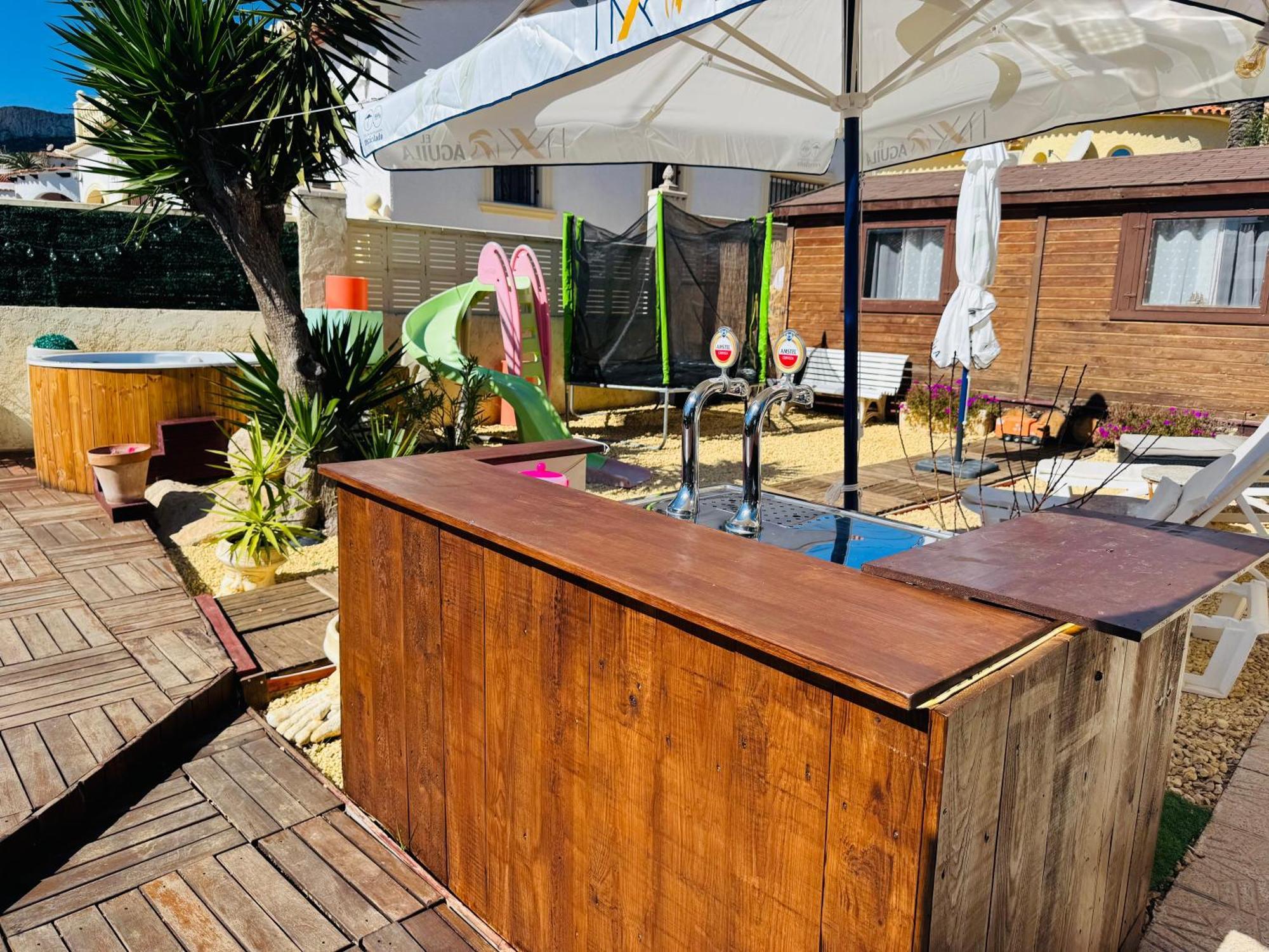 Calpe Chalet Privado Piscina A 5Min De La Playa Y Centro Jacuzzi Barbacoa Wifi Aire Bagian luar foto