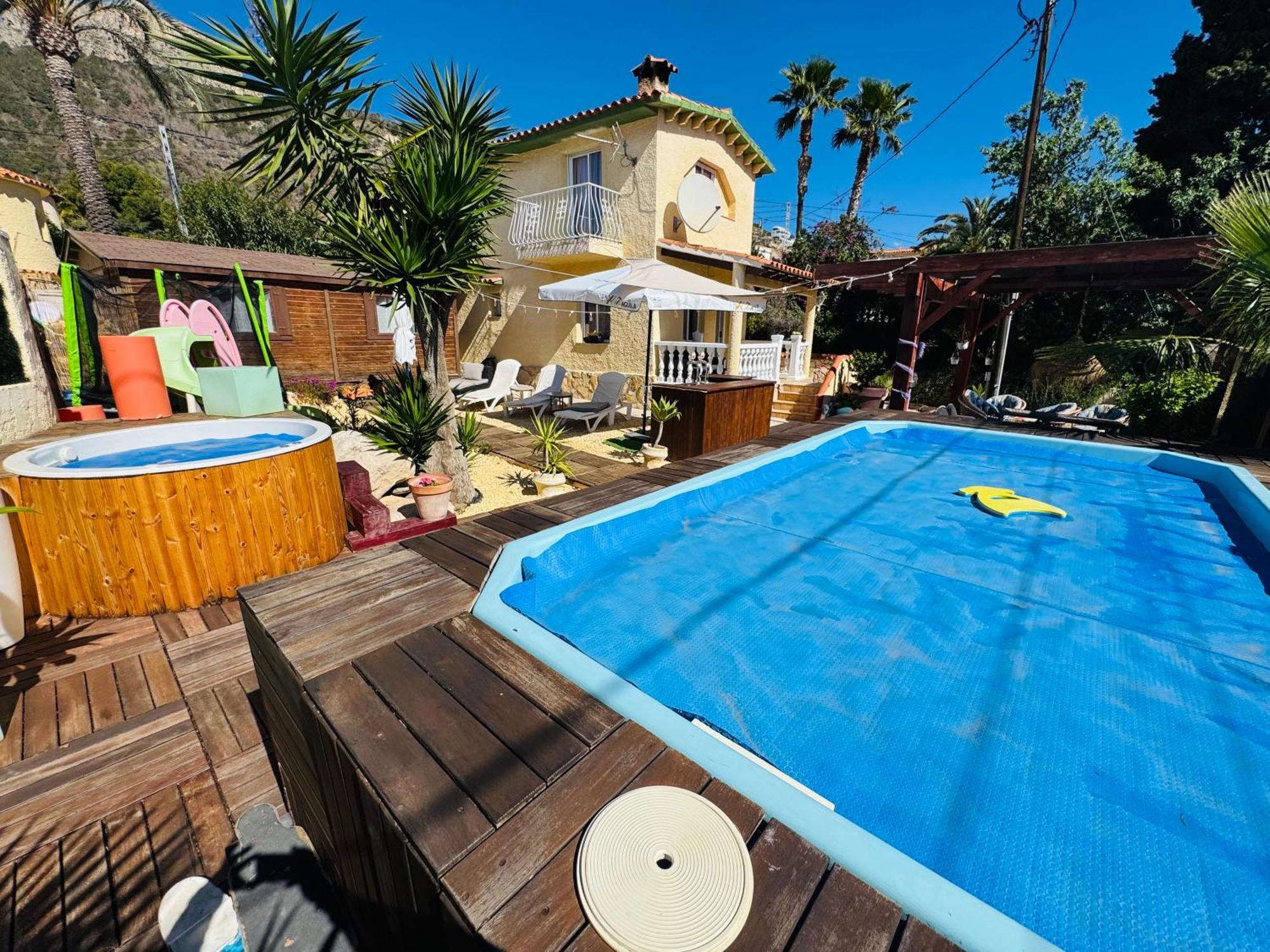 Calpe Chalet Privado Piscina A 5Min De La Playa Y Centro Jacuzzi Barbacoa Wifi Aire Bagian luar foto